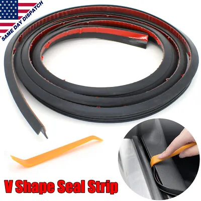 V-Shape Car Door Side Window Edge Moulding Trim Weatherstrip Seal Strip Rubber  • $9.99