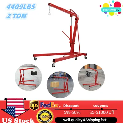 4409LBS 2 TON Heavey Duty Engine Motor Hoist Cherry Picker Shop Crane Lift New • $265