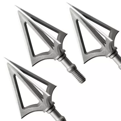 Lot 12pcs G5 100 Grain Broadheads 3 Blade Arrow Heads Screw Tips Hunting Points • $51.75