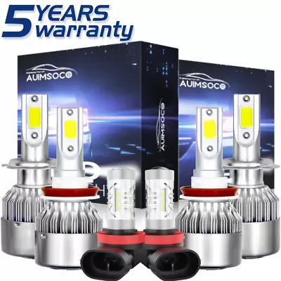 For Ford Fusion 2006-2016 6x Combo LED Headlights Hi/Lo Beam Fog Light Bulbs Kit • $39.99