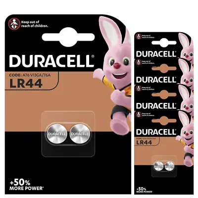 Duracell LR44 AG13 A76 V13GA Button Cell Batteries X 10 **Long Expiry** • £6.49