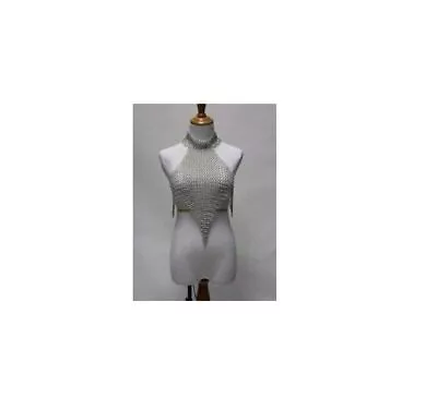 Bra Chain Mail Viking Aluminium Style Worn Top Bikini  Clothing Girl Women • £48