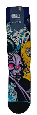 Stance Star Wars Large (9-12) Darth Vader C-3PO R2-D2 Crew Socks • $12.99