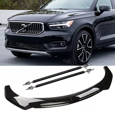 For Volvo XC60 XC40 XC90 Front Bumper Lip Splitter Spoiler Boby Kit + Strut Rods • $79.99