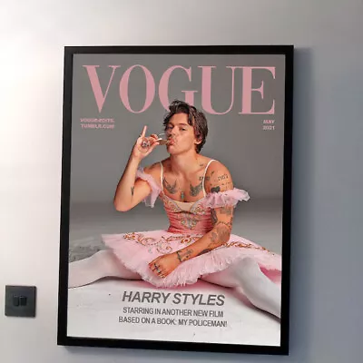 Harry Styles Poster Print Vogue Magazine Cover Gif For Fan • $22.85