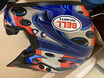 Bell Moto   Jeremey Mcgrath Show Time Helmet  Replica  ! Size Large  • $518.12