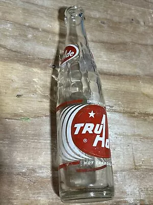 Vintage 1962 Tru Ade Soda Bottle Not Carbonated 10 Oz New York NY 9.75   Tall. • $7.80