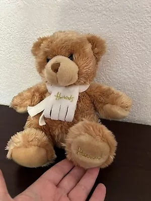 £12.99 • Buy Small (Sitting Position) Christmas Harrods Teddy Bear With Scarf.