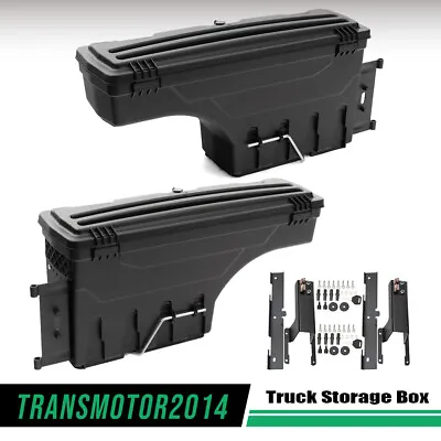 1Pair Truck Bed Storage Box Toolboxes Fit For 17-20 Ford F-250 F-350 Super Duty  • $125.99