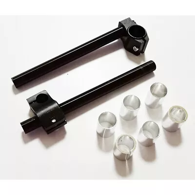 $18.65 • Buy CNC Motorcycle Handlebars Adjustable Clip On Fork Cafe Racer 26mm 29mm 31mm 33mm