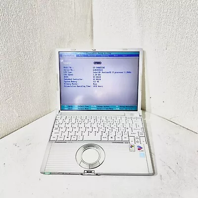 Panasonic Toughbook CF-T2 Laptop Touch  256MB RAM NO HDD With PSU BIOS TESTED • £99.99