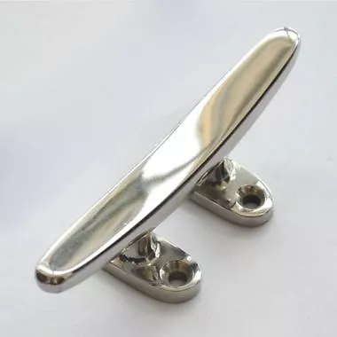 Marine 10  Flat Top Low Silhouette Boat Cleat 316 Stainless Steel 250 Mm • $33