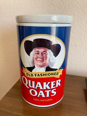 1997 Quaker Oats Ceramic Cookie Jar Canister 120th Anniversary W/ Recipe Limited • $26.22