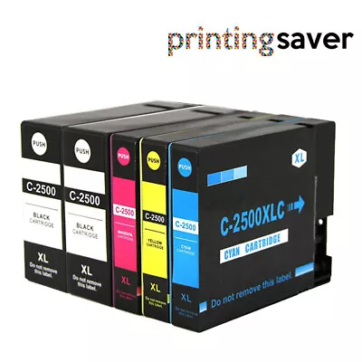 2BK 1C 1M 1Y Ink Cartridges For Canon 2500XL MB5150 MB5155 MB5350 MB5450 MB5455 • £17.74