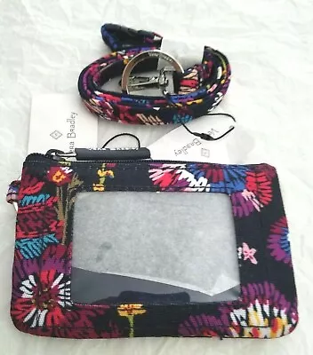 NWT ! Vera Bradley Zip ID Case & Breakaway Lanyard ( Pick Pattern )  - Free Ship • $26.88