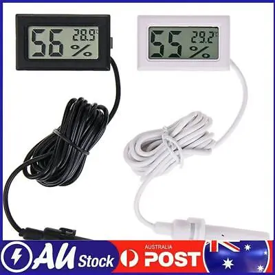 Convenient Temperature Sensor LCD Display For Reptile Incubator Aquarium Poultry • $9.49