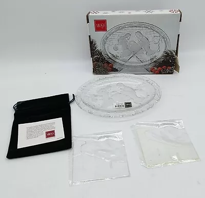 VTG New NOS Mikasa Crystal Nativity 9  Plaque #SA961-994 Rejoice Christmas NICE! • $24.50