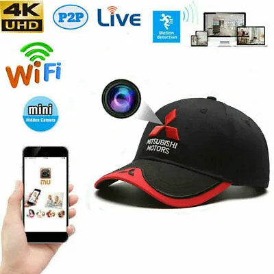 HD 4K Wireless Wifi IP Live Streaming Cap Design Security Camera Video Recorder • $92.99