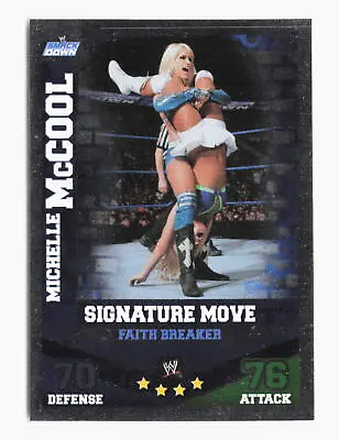 2010 Topps Slam Attax WWE Mayhem Michelle McCool Signature Move Foil Divas • $3.32