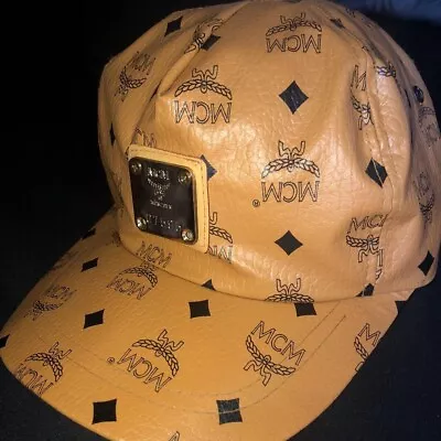 MCM Vintage 80s/90s Cognac Visetos Snapback • $150