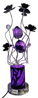 Stunning LED Table Lamp Mood Lighting Colour Changing Aluminium Flower Light • £49.99