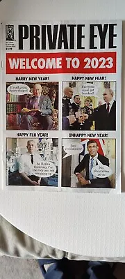 Private Eye Magazine (1589). 6th - 19th January. Welcome To 2023 Happy New Year! • £1.70