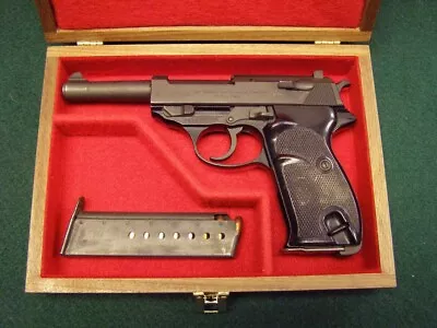 Pistol Gun Presentation Case Wood Box For Walther P38 P1 German Mauser Ww1 Ww2 9 • $159