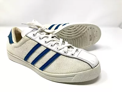 Vintage - 1970s Adidas Love-Set White 3 Stripe Sneakers Shoes Sz US 9 • $341.92