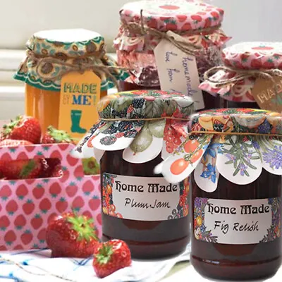 £2.90 • Buy JAM JAR LABEL Chutney Fruit Herb Preserve Marmalade Floral Sticker Homemade Gift