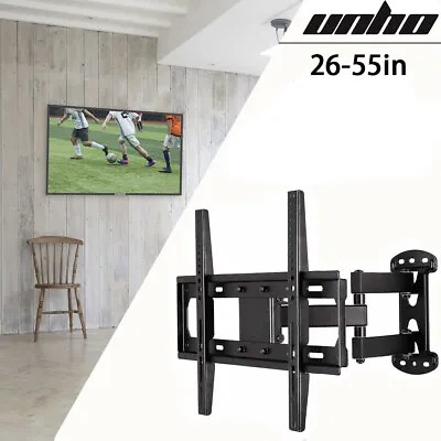 Iron TV Wall Mount Bracket Full Motion Single Articulating Arm F/ Any TV 27-55in • $33.93