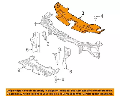 FORD OEM Mustang Radiator Core Support-Upper Shield Cover Panel BR3Z8C291AA • $217.37