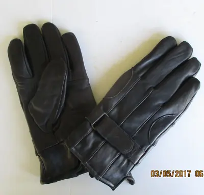 Covington Mens Gloves Medium  M  Leather Black Lined New    Free Shipping Dr-17a • $9.99