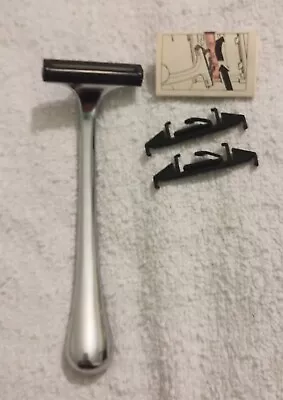 MERKUR MII Design 2 BLADE Chrome Cartridge Razor **VERY RARE**  • £14.99