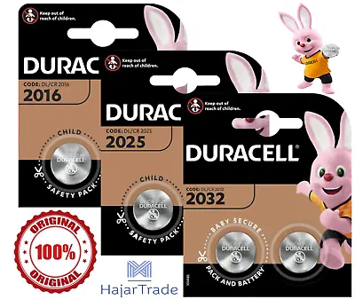 Duracell CR2032 | 2025 | 2016 | Battery Coin Cell Button 3v Lithium Original BR • £14.99