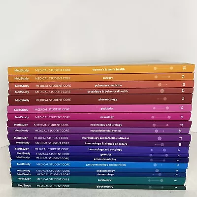 MedStudy 1st Edition Medical Student Core Books 1 -20 (missing Volume 2) Good • $119.97