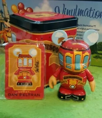 DISNEY Vinylmation 3   San Francisco Red Cable Car Trolley With Tin - SEALED NEW • $14.99