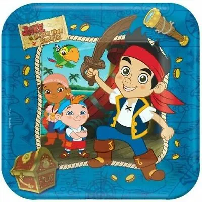 Jake And The Never Land Pirates Party Supplies Dinner Paper Plates -  • £5.78