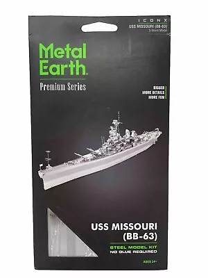 Fascinations Metal Earth ICX111 ICONX USS Missouri (BB-63) 3D Metal Model Kit • $18.97