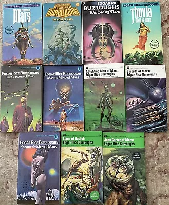 Edgar Rice Burroughs - Complete John Carter/Mars Vintage Bundle - 11 Paperbacks • $94.72