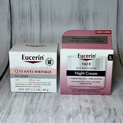 Eucerin Q10 Anti Wrinkle 1.7 Ounce And Face Night Cream 1.7 Ounce  • $22.07