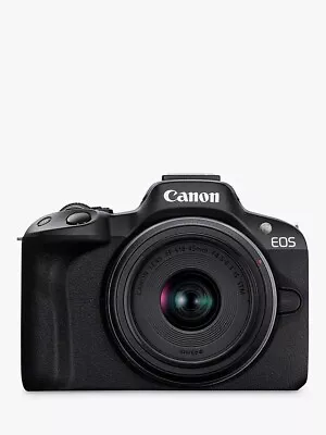 £899 • Buy Canon R50 RF-S 18-45mm And 55-210mm Twin Lens Kit