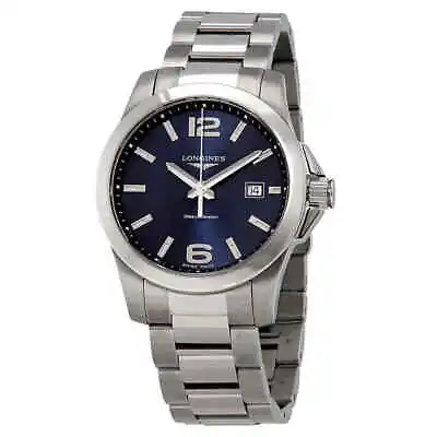 Longines Conquest Blue Dial 41mm Men's L3.759.4.96.6 • $698.50