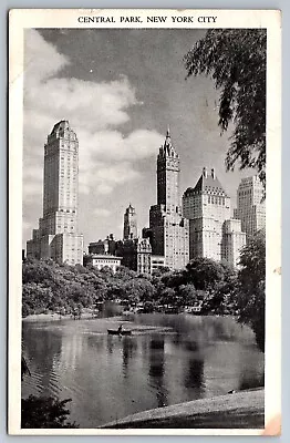 Central Park New York White Border Postcard • $5