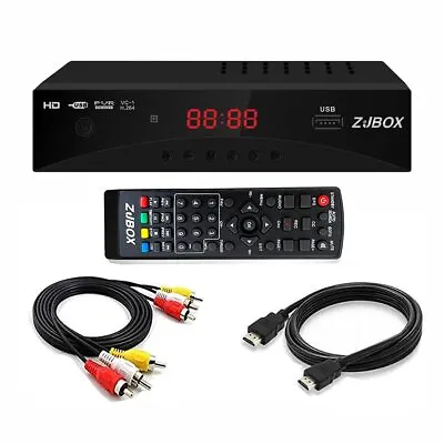 Digital TV Converter Box ATSC Cabal Box - ZJBOX For Analog HDTV Live1080P Wit... • $50.23