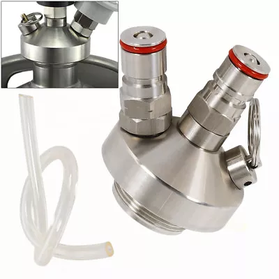 Mini Ball Lock Hose Stainless Steel Keg Tap Dispenser Beer Growler Home Brewing • $24