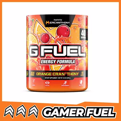 G Fuel Energy Tub 40 Serves GFuel Flavour Orange Cran'thony • $64.95