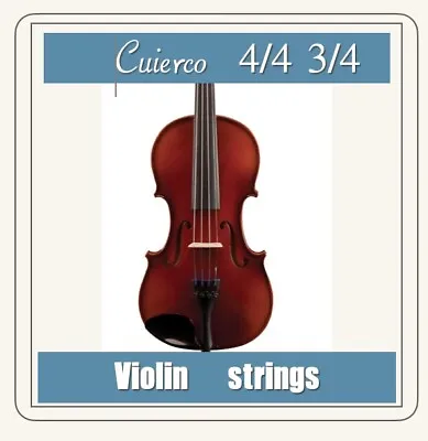$4.88 • Buy Fiddle Violin Strings Silver Wound, E A D G  4/4 ,3/4 US Today Shipping