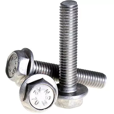 £85.56 • Buy M5 M6 M8 M10 A2 Stainless Steel Flanged Hex Head Bolts Flange Hexagon Screws
