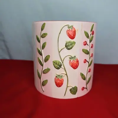 Yankee Candle Holder Jar Berries Strawberries Cherries 5 T X 4.75 D • $19.69