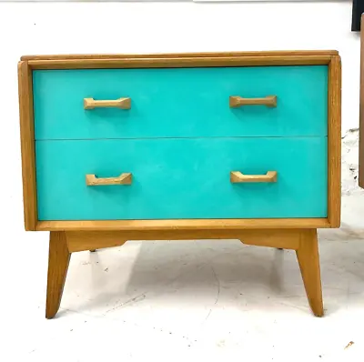 G Plan Chest Of Drawers/dressing Table Upcycled With Retro Colour • £299